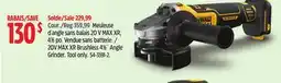 Canadian Tire 20V MAX XR Brushless 4 1⁄2˝ Angle Grinder offer