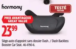 Canadian Tire Harmony Dash Backless Booster Car Seat offer