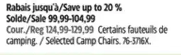 Canadian Tire Woods Selected Camp Chairs offer