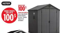 Canadian Tire KETER Remise Darwin Shed, 6 x 6´ offer
