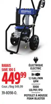 Canadian Tire SIMONIZ FOAM BLASTER offer