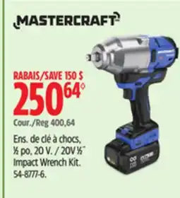 Canadian Tire MASTERCRAFT 0V 1β2Λ Impact Wrench Kit offer