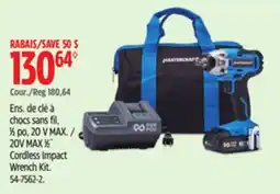 Canadian Tire 20V MAX 1β2Λ Cordless Impact Wrench Kit offer