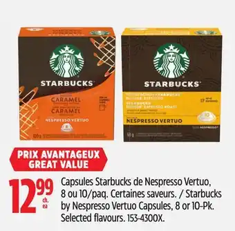 Canadian Tire Starbucks by Nespresso Vertuo Capsules offer
