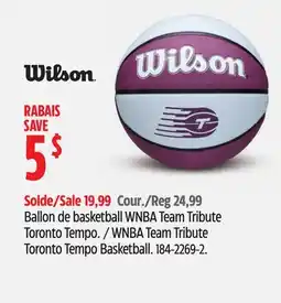 Canadian Tire WNBA Team Tribute Toronto Tempo Basketball offer