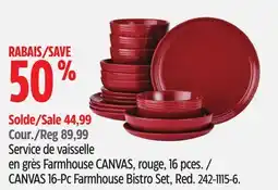Canadian Tire CANVAS 16-Pc Farmhouse Bistro Set offer