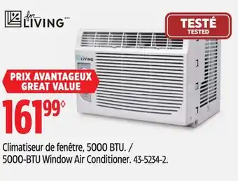 Canadian Tire For Living 5000-BTU Window Air Conditioner offer