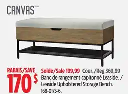 Canadian Tire Leaside Storage Bench CANVAS offer
