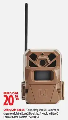 Canadian Tire Moultrie Edge 2 Cellular Game Camera offer