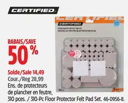 Canadian Tire Certified 310-Pc Floor Protector Felt Pad Set offer
