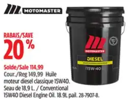 Canadian Tire Conventional 15W40 Diesel Engine Oil offer