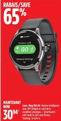 Canadian Tire Smartwatch with Built-In GPS and Fitness Tracking offer