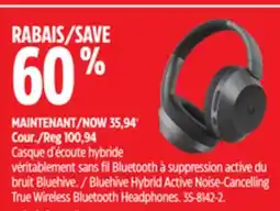 Canadian Tire Bluehive Hybrid Active Noise-Cancelling True Wireless Bluetooth Headphones offer