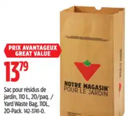 Canadian Tire Yard Waste Bag offer