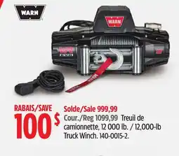 Canadian Tire 12,000-lb Truck Winch offer