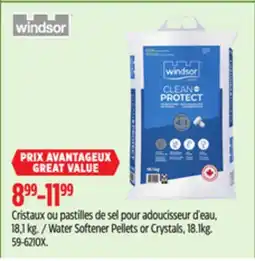 Canadian Tire Windsor Water Softener Pellets or Crystals, 18.1kg offer