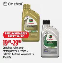 Canadian Tire Selected Castrol 4-Stroke Motorcycle Oil offer