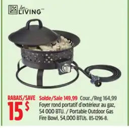 Canadian Tire Portable Outdoor Gas Fire Bowl, 54,000 BTUs offer