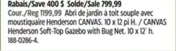 Canadian Tire CANVAS Henderson Soft-Top Gazebo with Bug Net offer