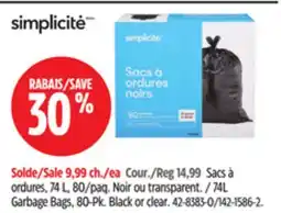 Canadian Tire 74L Garbage Bags, 80-Pk offer