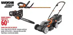 Canadian Tire WORX Selected 20V and 40V Yard Tools offer