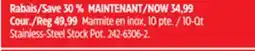 Canadian Tire Master Chef 10-Qt Stainless-Steel Stock Pot offer