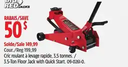 Canadian Tire Big Red Jacks 3.5-Ton Floor Jack with Quick Start offer