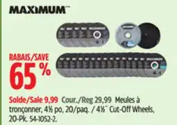 Canadian Tire 41⁄2˝ Cut-Off Wheels, 20-Pk offer
