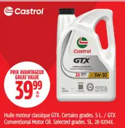 Canadian Tire Castrol Conventional Motor Oil offer