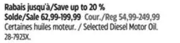 Canadian Tire Selected Diesel Motor Oil offer