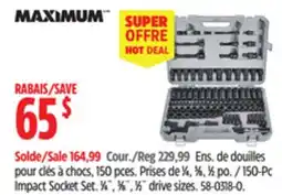 Canadian Tire 150-Pc Impact Socket Set offer