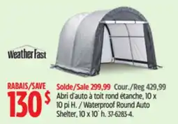 Canadian Tire Weather fast Waterproof Round Auto Shelter, 10 x 10´ h offer