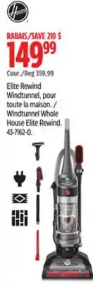 Canadian Tire Hoover Windtunnel Whole House Elite Rewind offer