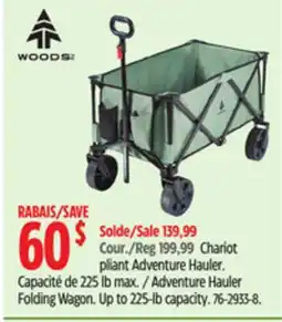 Canadian Tire Woods Adventure Hauler Folding Wagon offer
