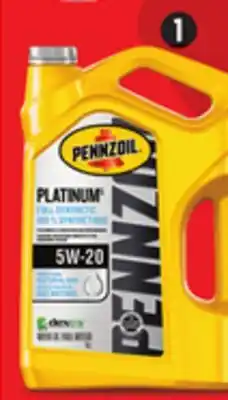 Canadian Tire PENNZOIL Platinum Synthetic Motor Oil offer