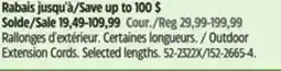 Canadian Tire Mastercraft Outdoor Extension Cords offer