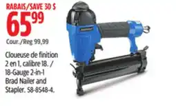 Canadian Tire 18-Gauge 2-in-1 Brad Nailer and Stapler offer