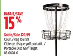 Canadian Tire Portable Disc Golf Target offer