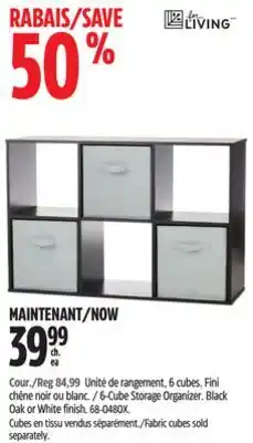 Canadian Tire 6-Cube Storage Organizer offer