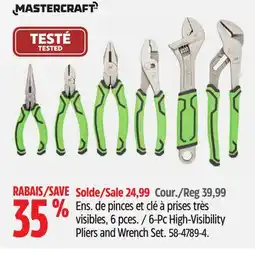 Canadian Tire 6-Pc High-Visibility Pliers and Wrench Set offer