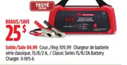 Canadian Tire Classic Series 15/8/2A Battery Charger offer