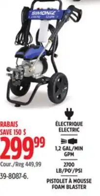 Canadian Tire SIMONIZ PRESSURE WASHER offer