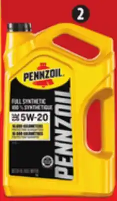 Canadian Tire Pennzoil Full Synthetic Motor Oil offer