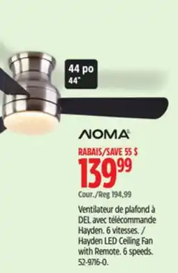 Canadian Tire Hayden LED Ceiling Fan with Remote offer