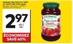Giant Tiger E.D. Smith Triple Fruits spread offer