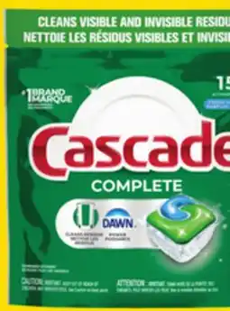 Giant Tiger Cascade dishwasher tabs offer