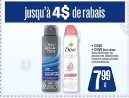 Jean Coutu DOVE, DOVE Men+Care Selected antiperspirants and deodorants offer