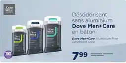 Jean Coutu Dove Men+Care Selected deodorants offer