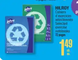 Jean Coutu HILROY Selected exercise notebooks offer