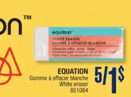Jean Coutu EQUATION White eraser offer